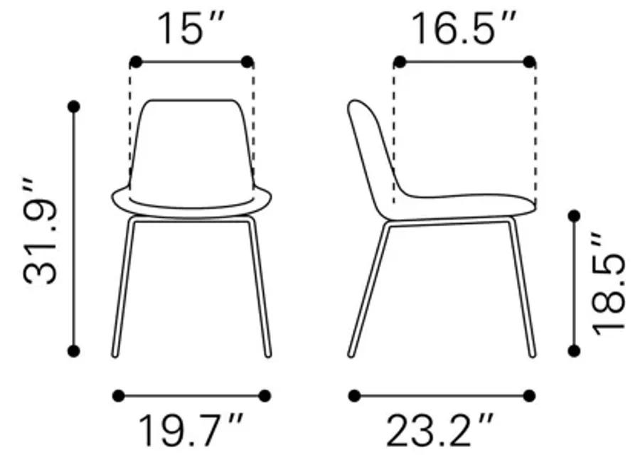 Byron Dining Chair (Set of 2) Gray