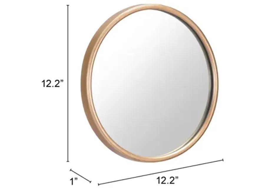 Small Ogee Mirror Gold