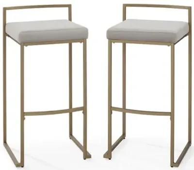 Harlowe Grey Bar Stool Set