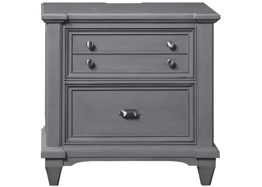 Bay Harbor Grey Nightstand