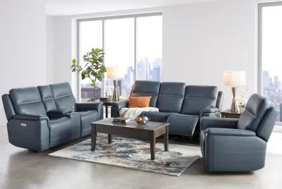 Stephen Triple Power Reclining Leather Sofa