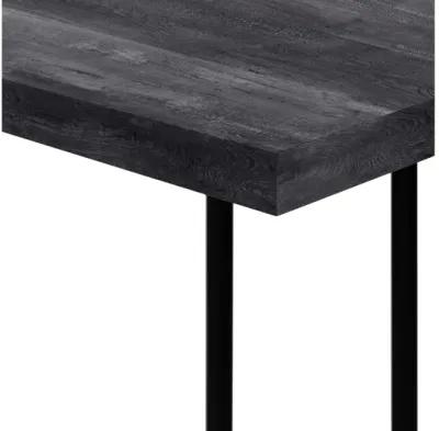 Black Reclaimed Wood Accent Table