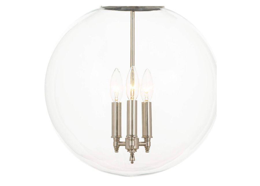 Globe Polished Nickel Pendant by Regina Andrew