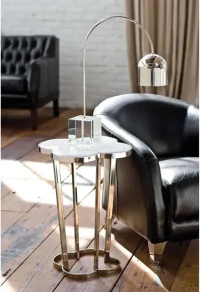 Polished Nickel Clover Table by Regina Andrew