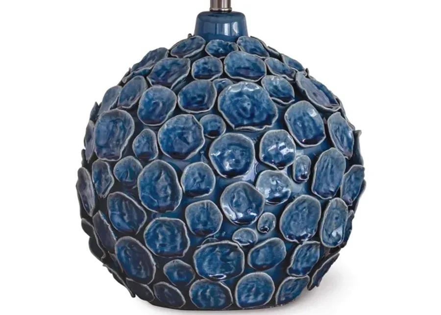 Lucia Blue Ceramic Table Lamp by Regina Andrew