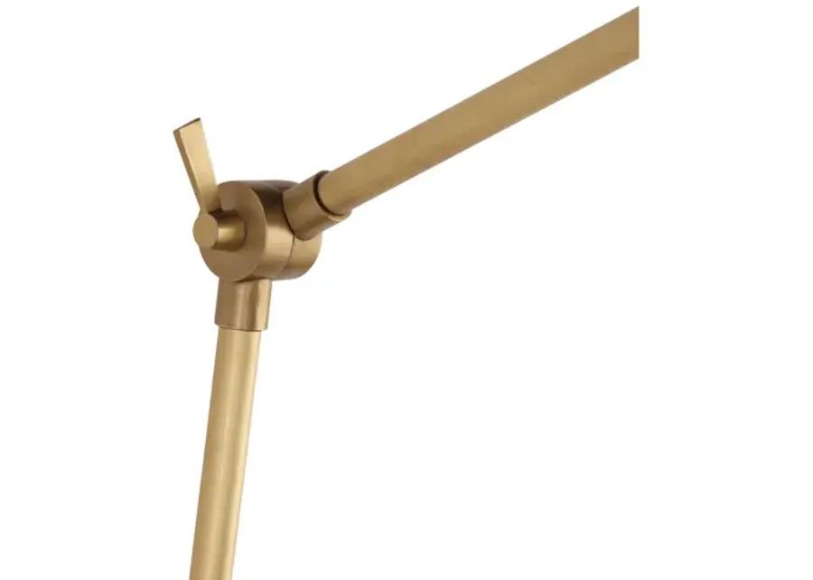 Sal Natural Brass Task Sconce by Regina Andrew