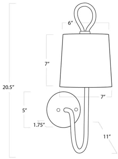 Coastal Living Bimini Single Sconce by Regina Andrew