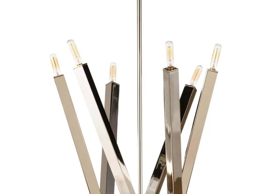 Viper Polished Nickel Chandelier by Regina Andrew