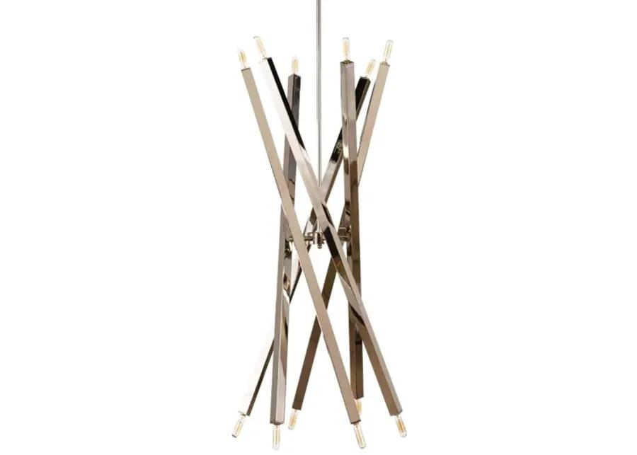 Viper Polished Nickel Chandelier by Regina Andrew