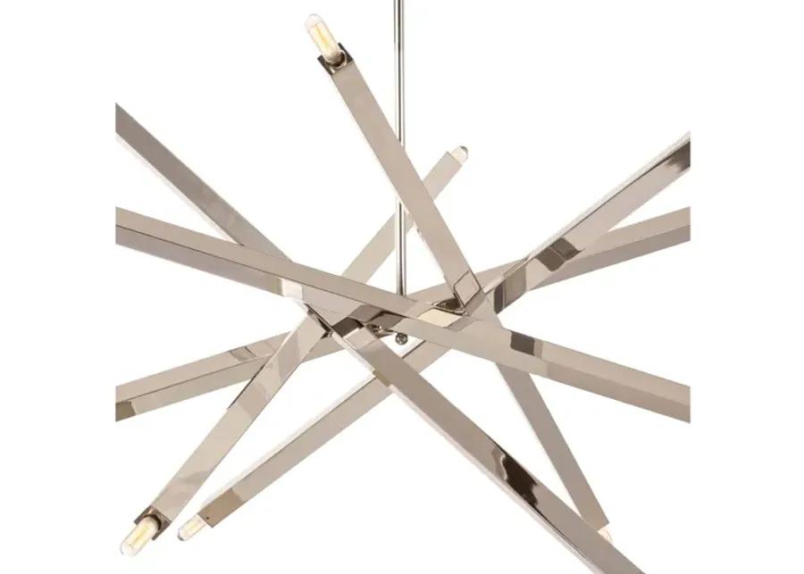 Viper Polished Nickel Chandelier by Regina Andrew