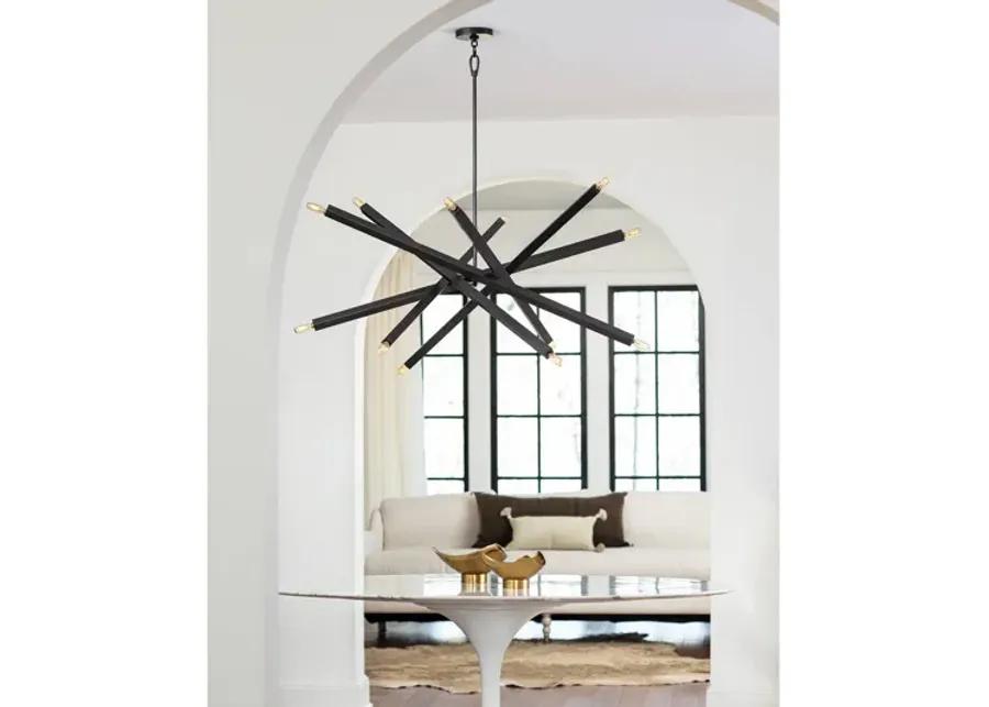 Viper Polished Nickel Chandelier by Regina Andrew