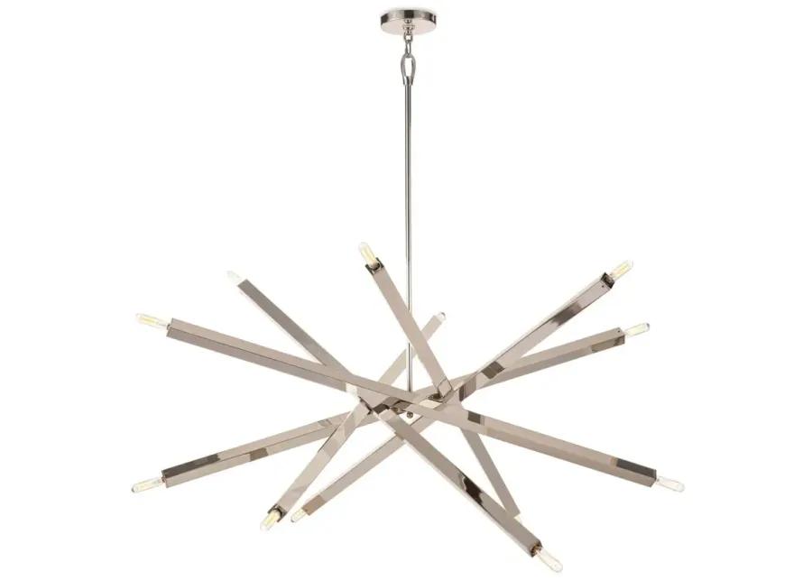 Viper Polished Nickel Chandelier by Regina Andrew