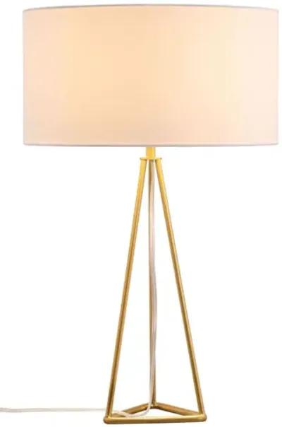 Sascha Table Lamp White & Brass