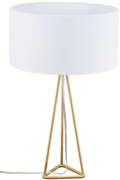 Sascha Table Lamp White & Brass