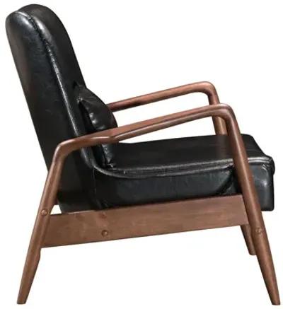 Bully Lounge Chair & Ottoman Black