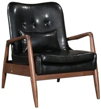 Bully Lounge Chair & Ottoman Black