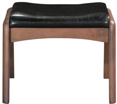 Bully Lounge Chair & Ottoman Black