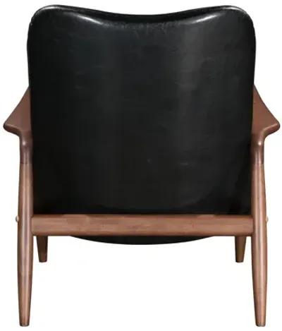 Bully Lounge Chair & Ottoman Black