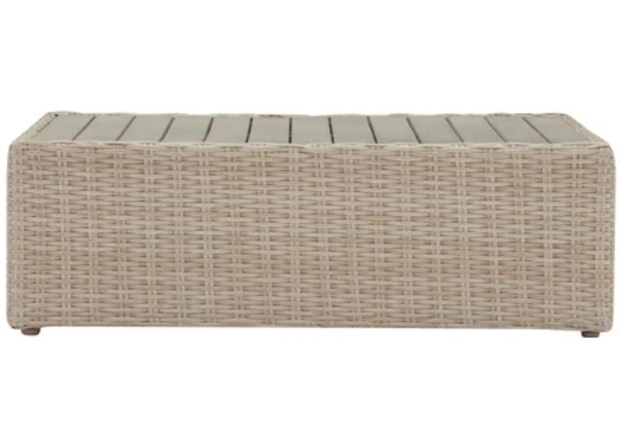 Cali Natural Wicker Outdoor Ottoman