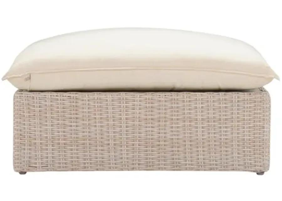 Cali Natural Wicker Outdoor Ottoman