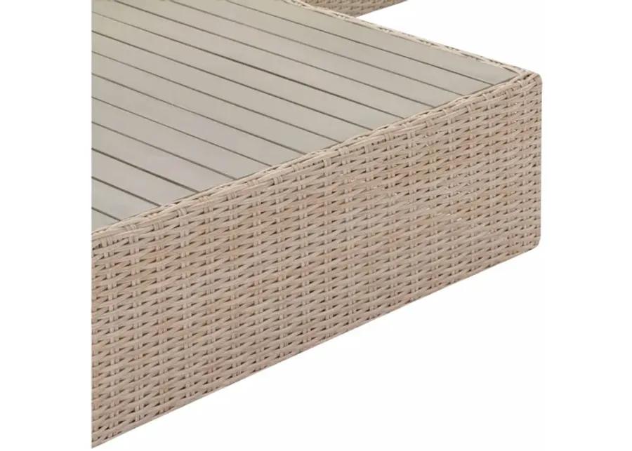 Cali Natural Wicker Outdoor Ottoman