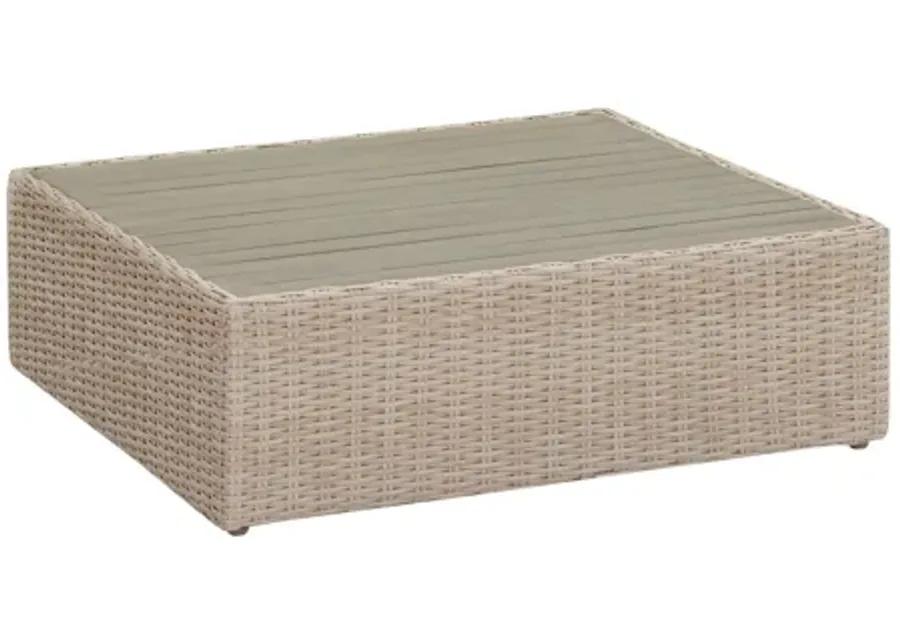 Cali Natural Wicker Outdoor Ottoman