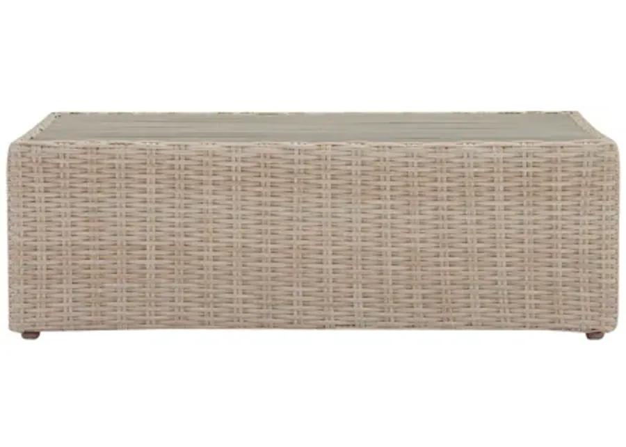 Cali Natural Wicker Outdoor Ottoman