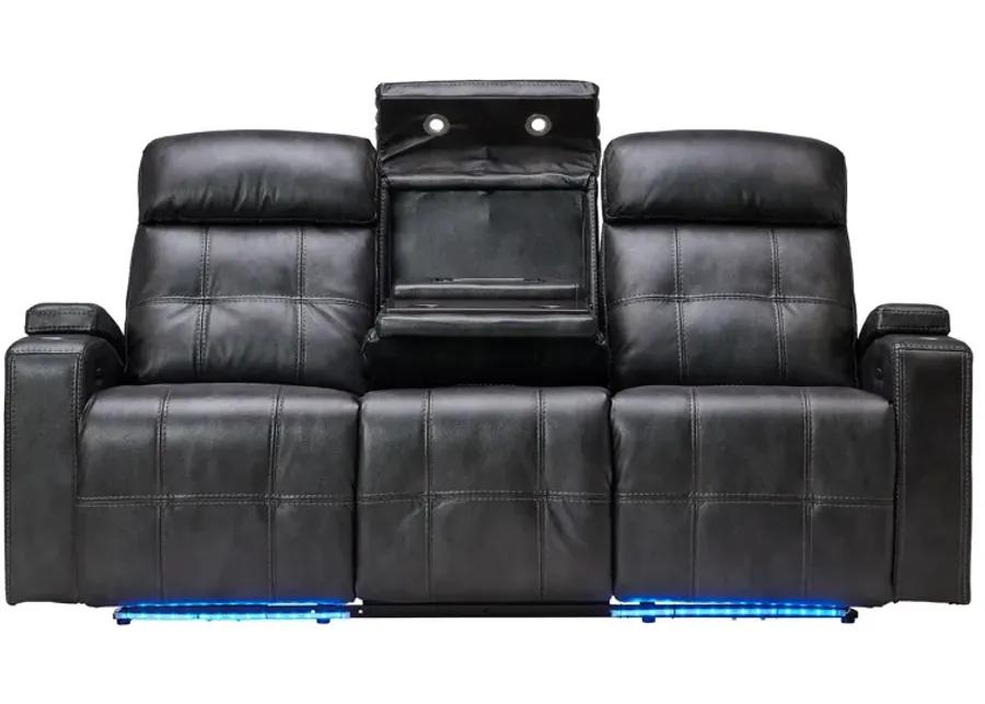 Astro Grey Dual Power Reclining Sofa