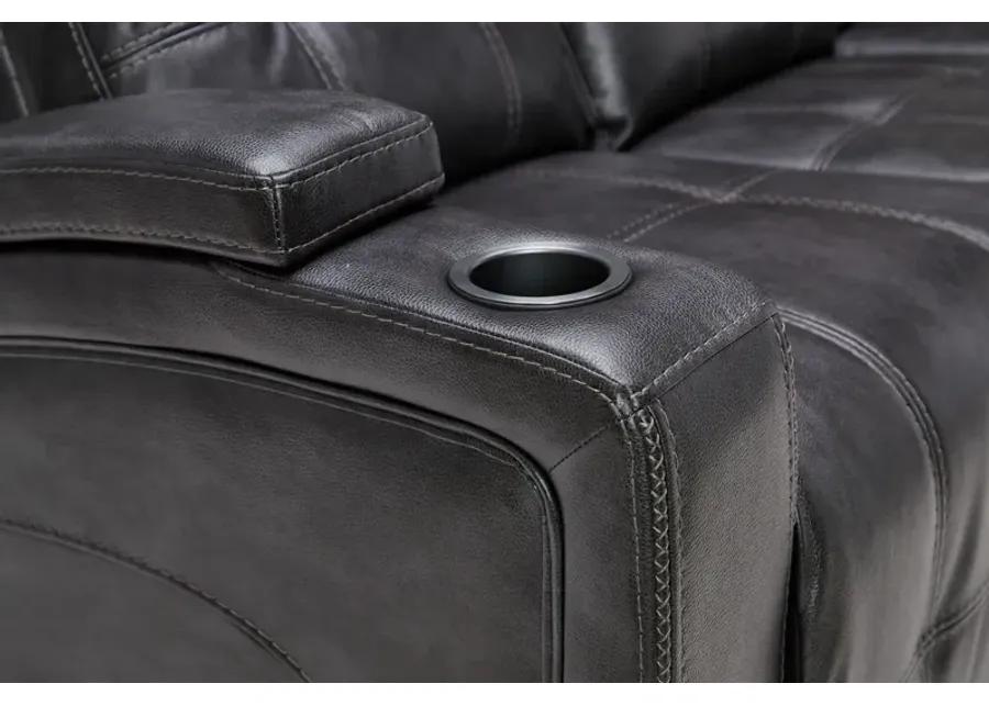 Astro Grey Dual Power Reclining Sofa