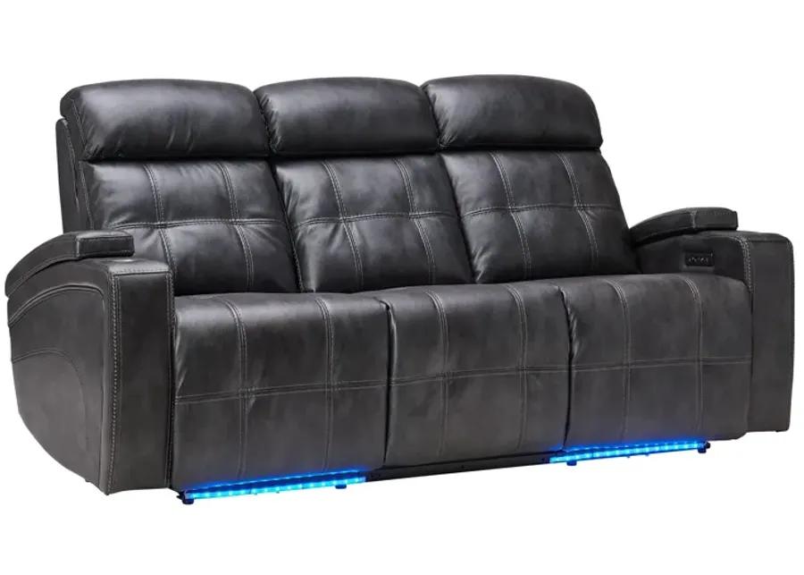 Astro Grey Dual Power Reclining Sofa