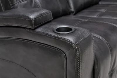 Astro Grey Dual Power Reclining Sofa