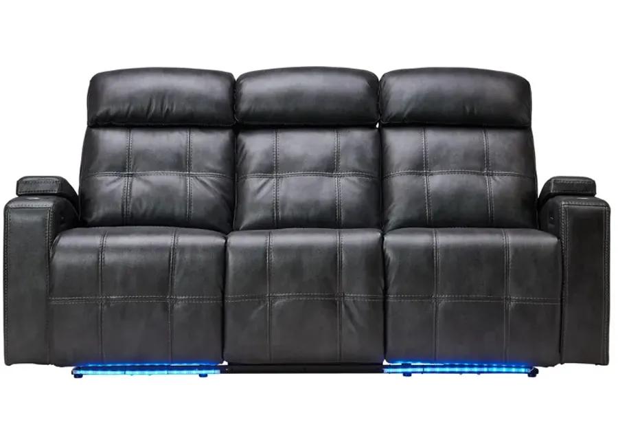 Astro Grey Dual Power Reclining Sofa