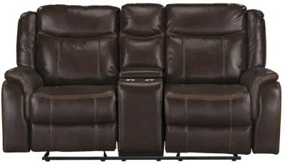 Avalon Chocolate Gliding Reclining Loveseat