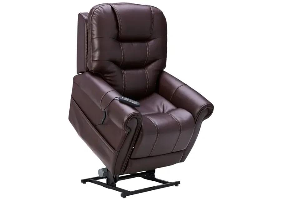 Warren Walnut Triple Power Reclining Lift Chair