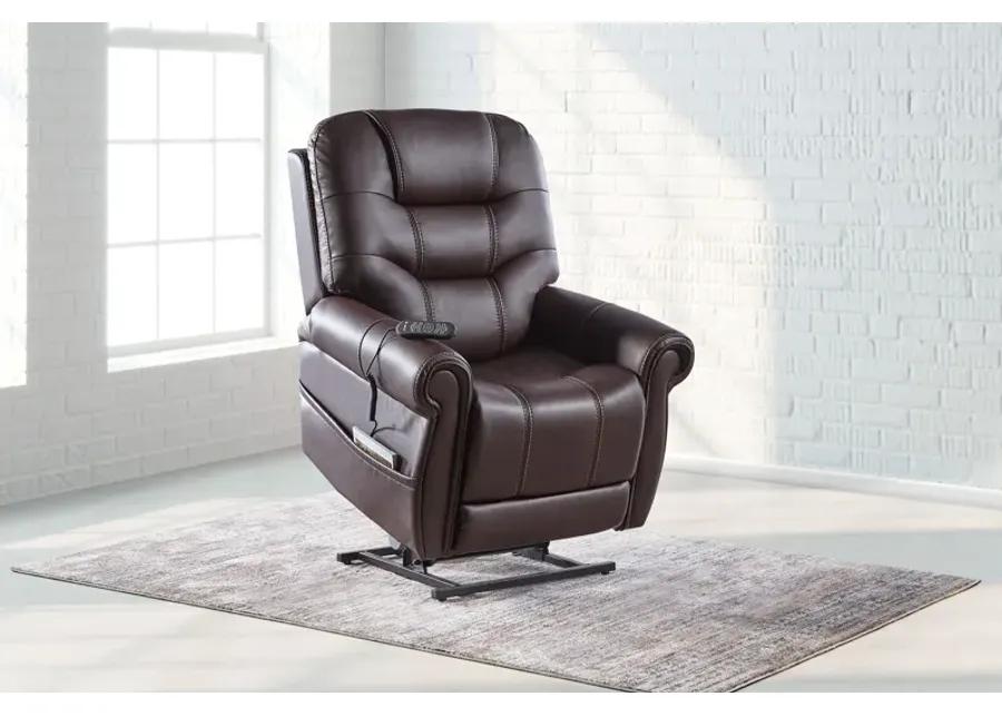 Warren Walnut Triple Power Reclining Lift Chair