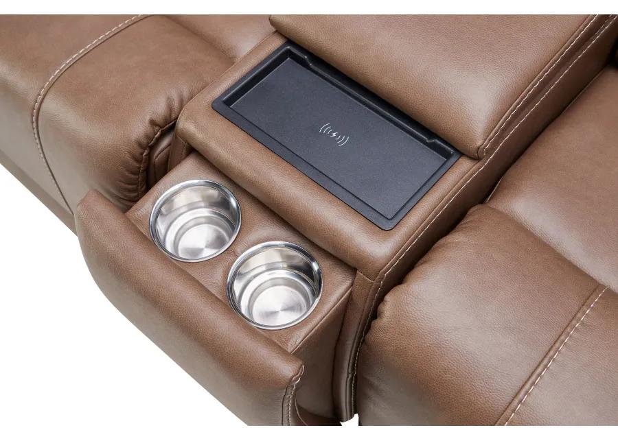 Troy 6-Piece Triple Power Reclining Sectional with Three Recliners