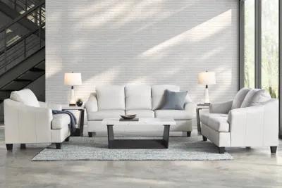 Wells Coconut Leather Sofa