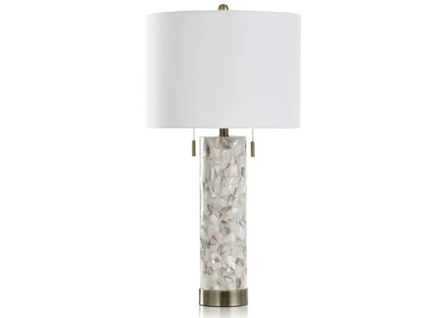 30" Seagar Shell Table Lamp