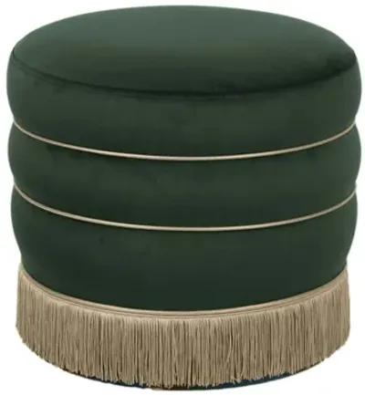 Lakka Green Velvet Ottoman