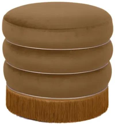 Lakka Chocolate Velvet Ottoman