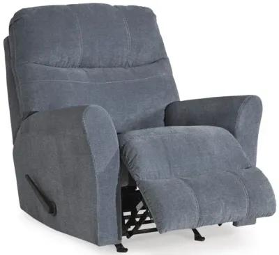 Milo Blue Rocker Recliner