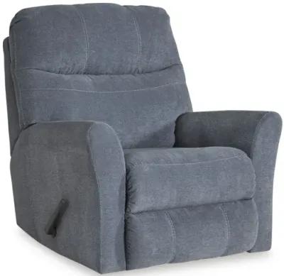 Milo Blue Rocker Recliner