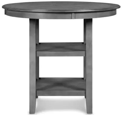 Gia Grey Round Counter Table + 4 Stools