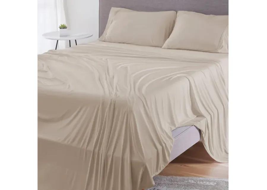 Dri-Tec Medium Beige Twin/Twin XL Sheet Set by BEDGEAR