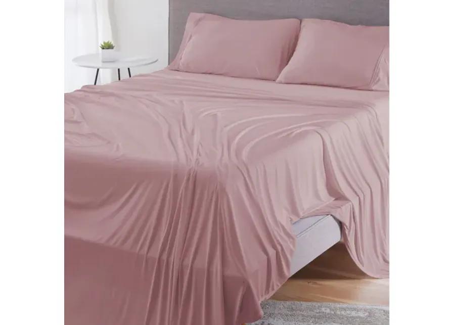 Dri-Tec Blush Split King/Split Cal King Sheet Set by BEDGEAR