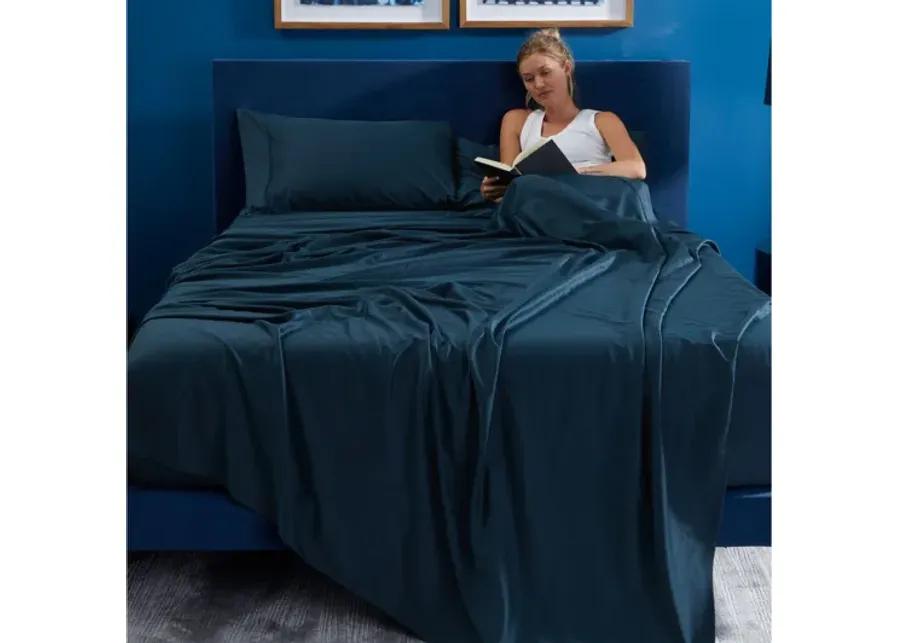 Basic Navy Twin Sheet Set by BEDGEAR