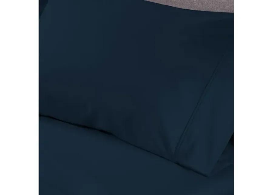 Basic Navy Twin Sheet Set by BEDGEAR