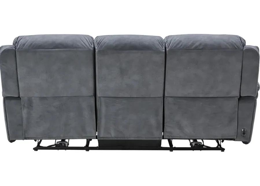 Carter Steel Power Reclining Sofa