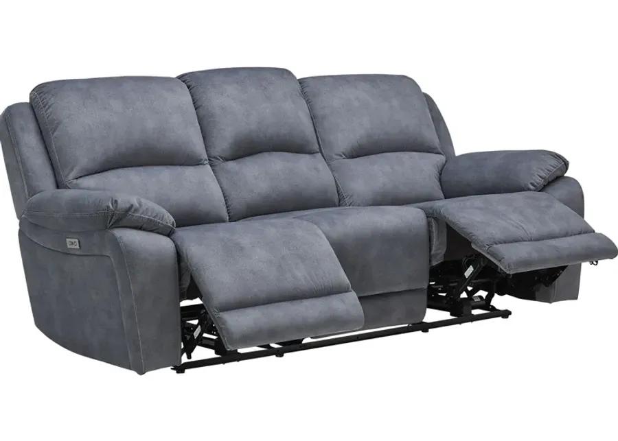 Carter Steel Power Reclining Sofa