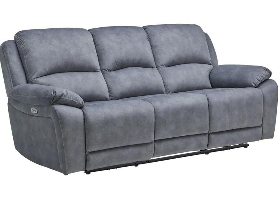 Carter Steel Power Reclining Sofa